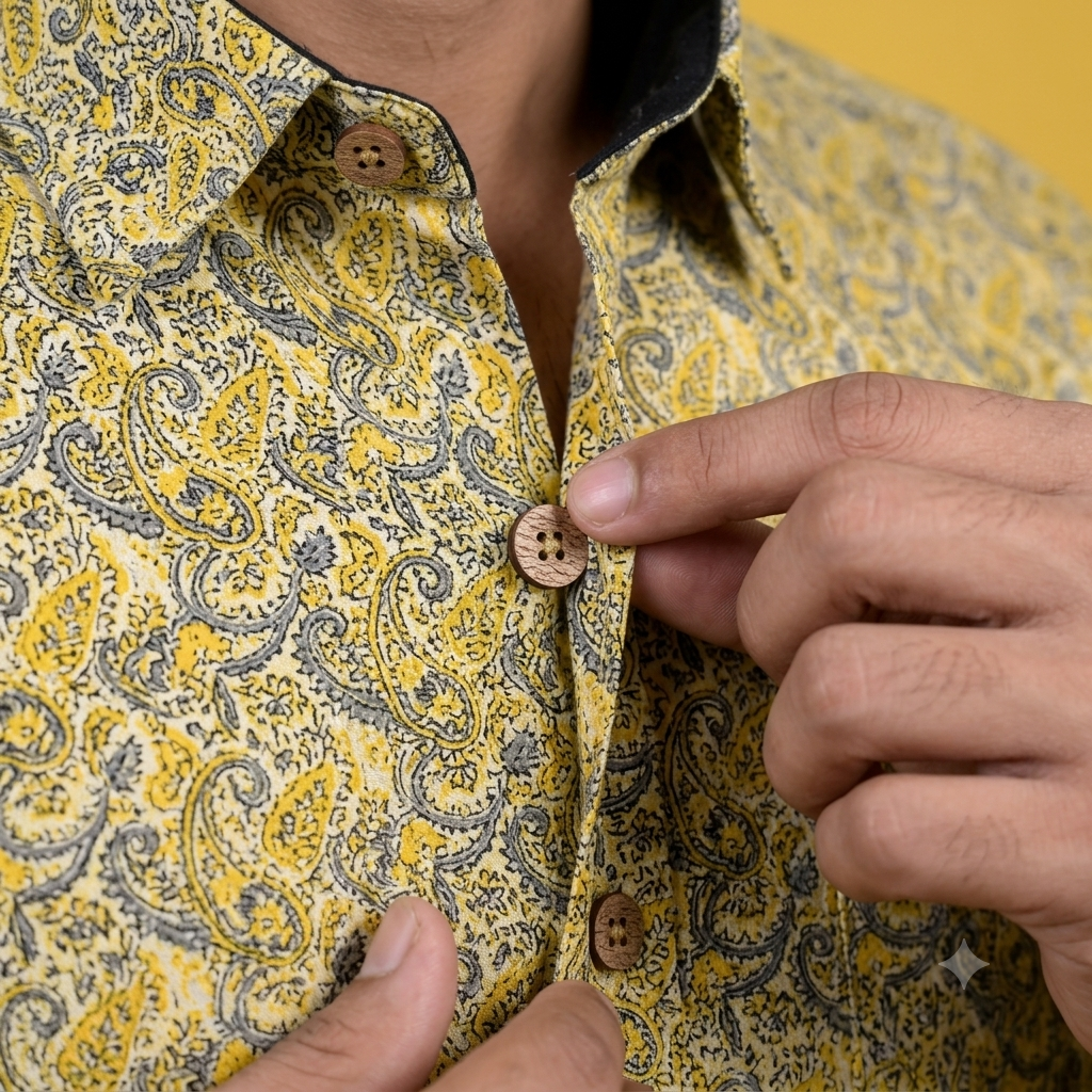 The Golden Aravalli Paisley Heritage Shirt