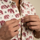 The Heritage Maroon Elephant Shirt