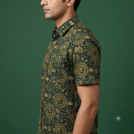 The Rangeelo Heritage Mandala Print Shirt