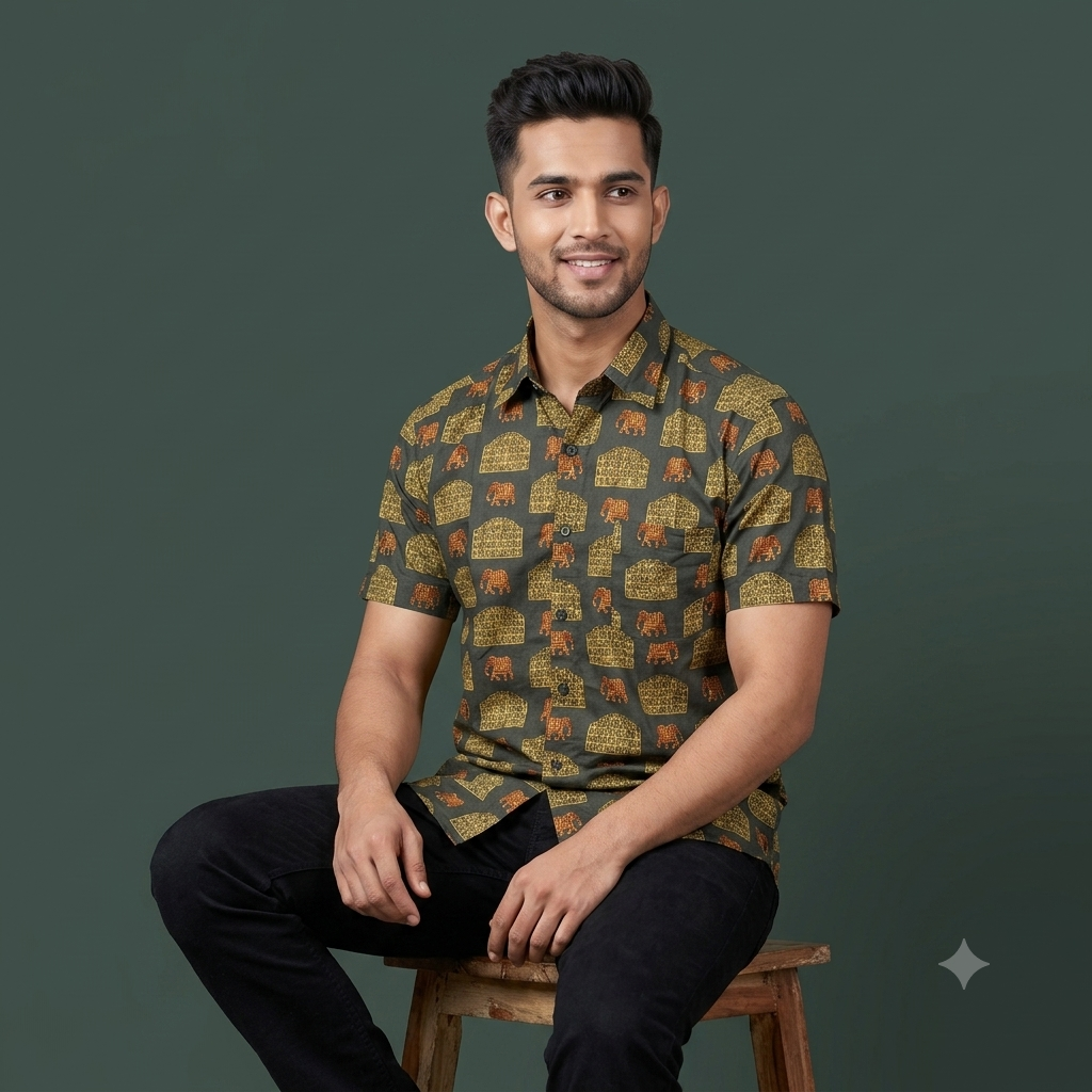 The Hawa Mahal Royal Elephant Shirt