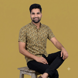 The Royal Aravalli Mandarin Collar Paisley Shirt