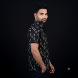 The Royal Midnight Geometric Heritage Shirt