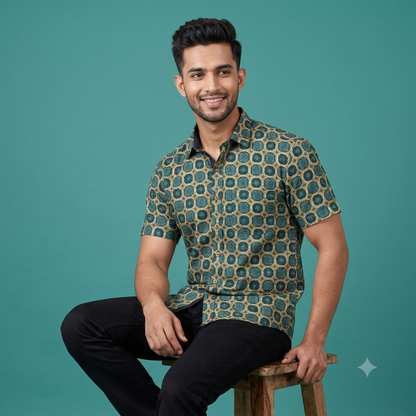 The Royal 'Jali' Geometric Heritage Shirt