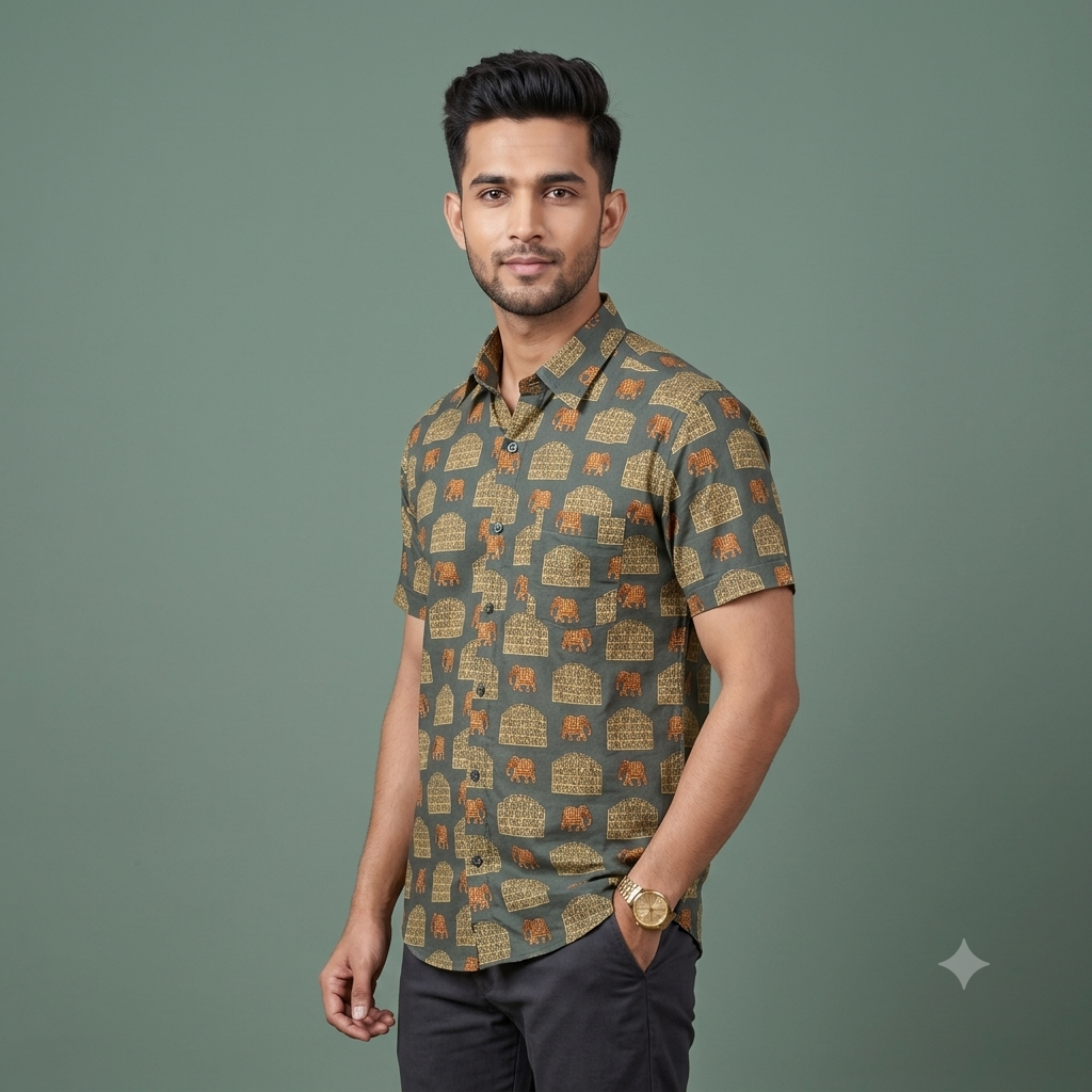 The Hawa Mahal Royal Elephant Shirt