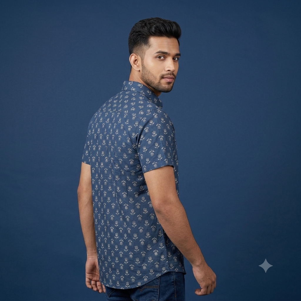 The Royal Bagru Floral Short-Sleeve Shirt