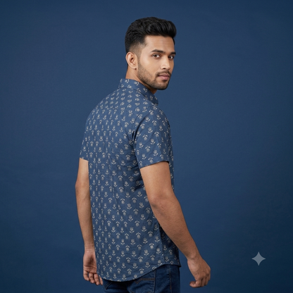 The Royal Bagru Floral Short-Sleeve Shirt