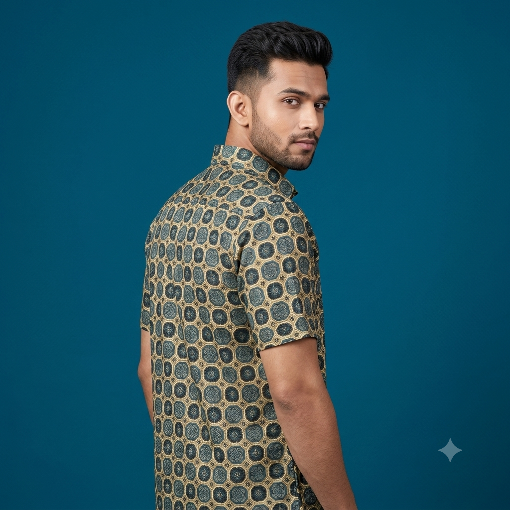 The Royal 'Jali' Geometric Heritage Shirt