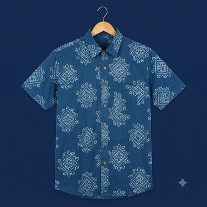 The Royal Indigo Diamond Heritage Shirt