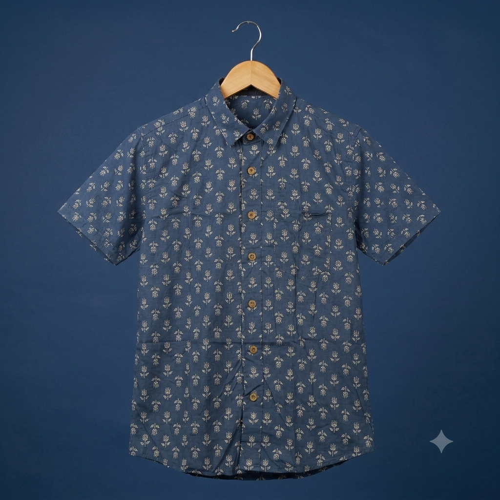 The Royal Bagru Floral Short-Sleeve Shirt
