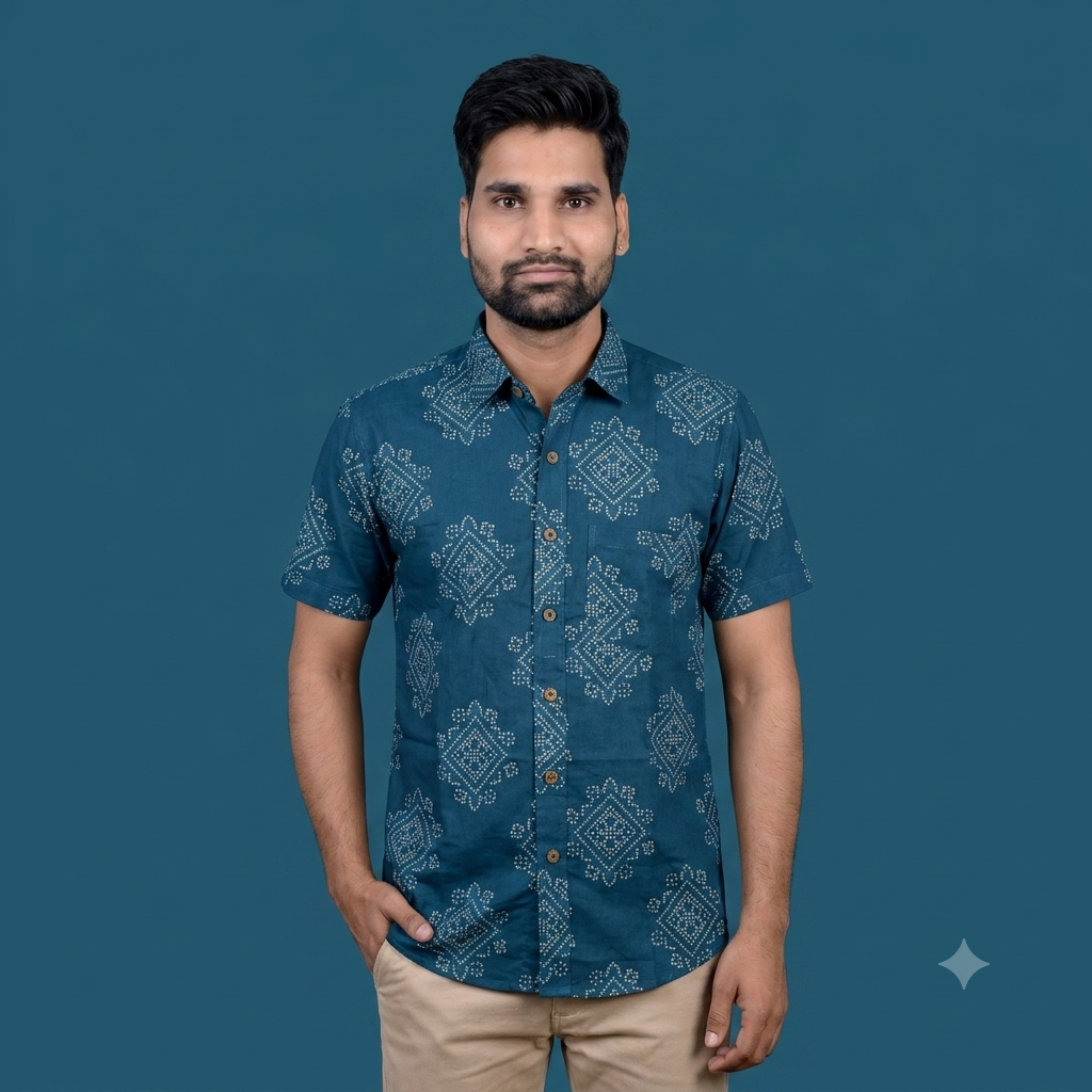 The Royal Indigo Diamond Heritage Shirt