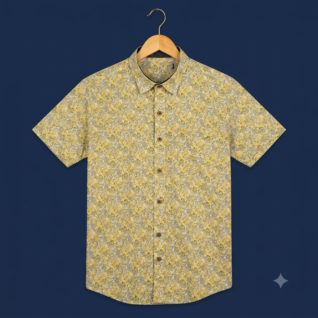 The Golden Aravalli Paisley Heritage Shirt