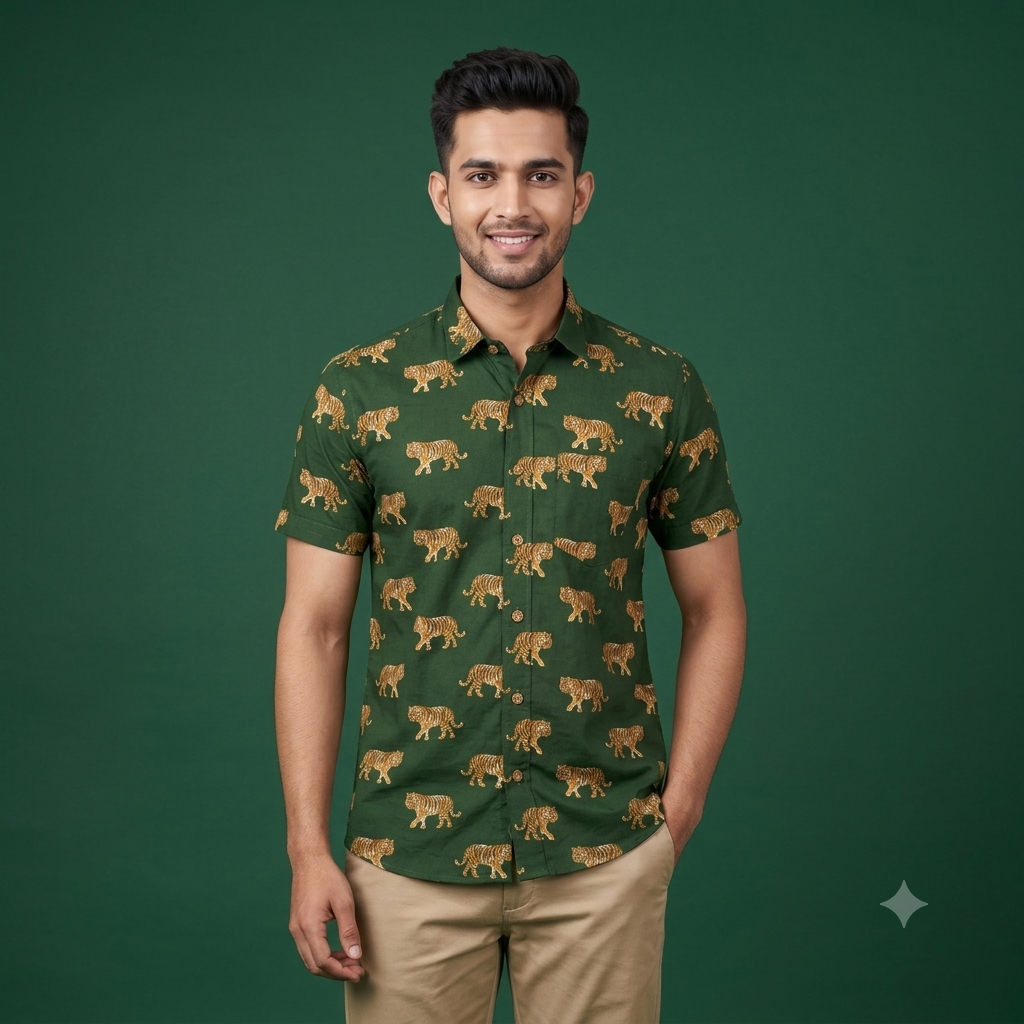 The Royal Ranthambore Tiger Print Shirt