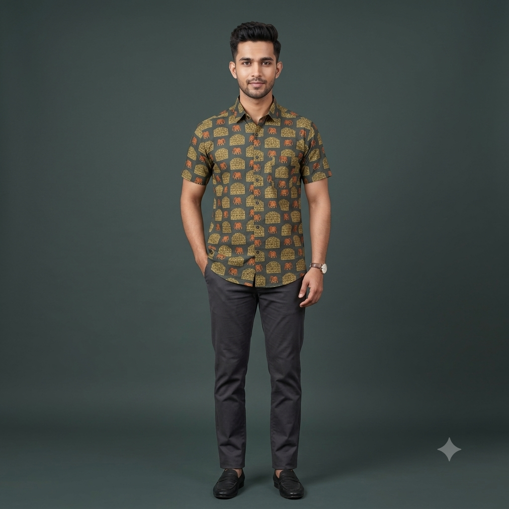 The Hawa Mahal Royal Elephant Shirt
