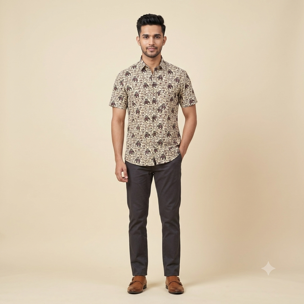 The Rangeelo Royal Elephant Heritage Shirt