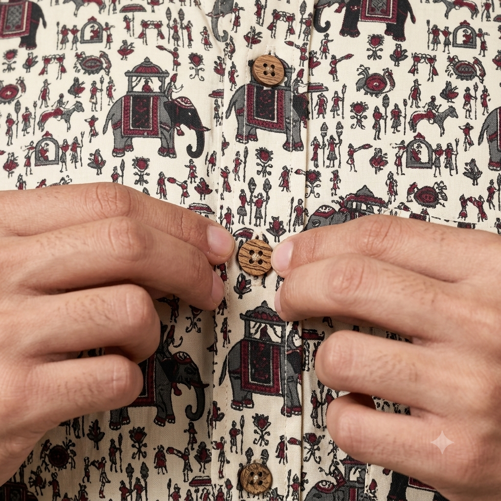 The Rangeelo Royal Elephant Heritage Shirt
