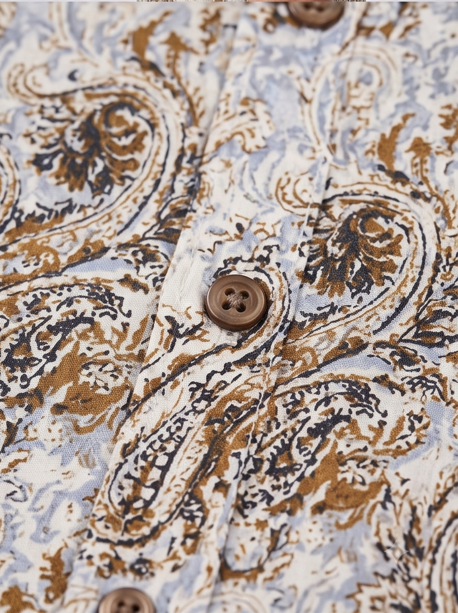 The Royal Aravalli Paisley Short-Sleeve Shirt